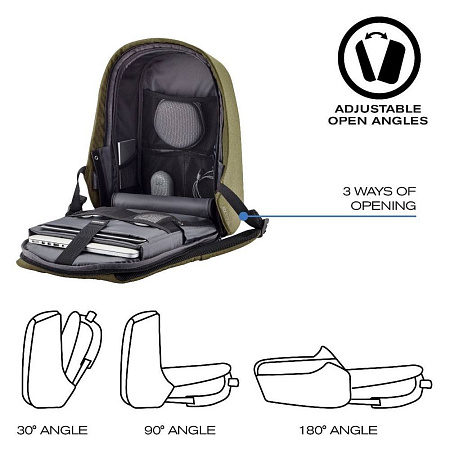 Рюкзак для ноутбука Bobby Hero Small, 13.3", Искусственная кожа, Чёрный