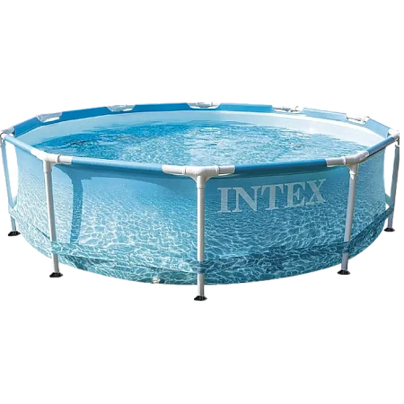 Каркасный бассейн Intex Metal Frame, 4485л, Голубой, 28206