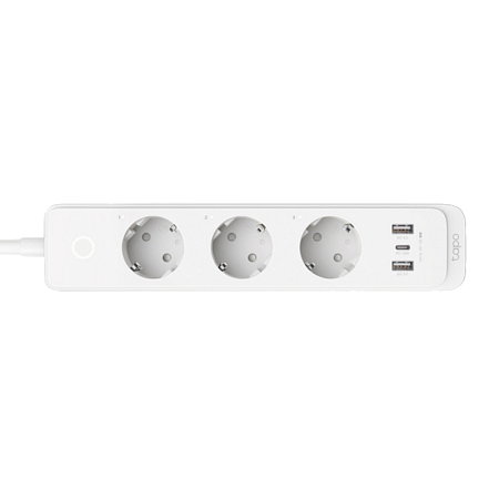 TP-LINK "Tapo P300" Wi-Fi Smart Power Strip, 3xSockets, 2xUSB with QC 3.0, USB-C 18W