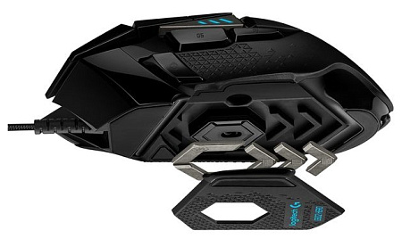 Gaming Mouse Logitech G502 Hero, 25, 6k dpi, 11 buttons, 400IPS, 40G, 121g+18g, 10000Hz, Ergonomic, 