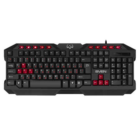 Gaming Keyboard & Mouse & Mouse Pad SVEN GS-9200, Multimedia, Spill resistant, WinLock Black, USB