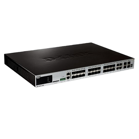 24-ports SFP L3 D-Link DGS-3620-28SC, 20 - ports SFP  and 4 Combo/SFP, 4 ports 10G SFP+