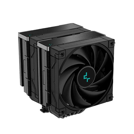 AC Deepcool "AK620 ZERO DARK" (≤28 dB, 500-1850RPM, 68.99 CFM, 2x120mm, 260W, 6/6mm, 1456g.)