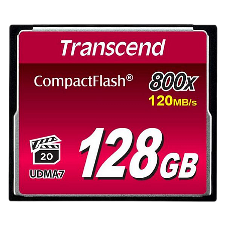 Карта памяти Transcend CompactFlash 800, 128Гб (TS128GCF800)