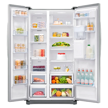 Холодильник Samsung RS52N3203SA/UA, Серебристый Холодильник Samsung RS52N3203SA/UA, Серебристый