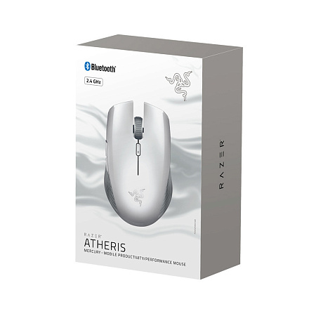 Gaming Wireless Mouse Razer Atheris, 7200 dpi, 6 buttons, 30G, 220IPS, Mec.SW, 66g, 2.4Ghz, White