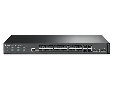 28-port Gigabit Switch  TP-LINK "T2600G-28SQ",4xSFP