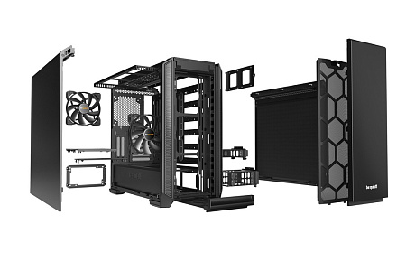 Case ATX be quiet! Silent Base 601, w/o PSU, 2x140mm, Fan controller, Insulation mats, Dust filters,