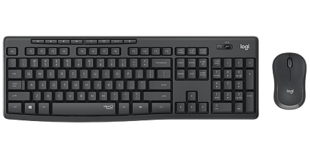 Wireless Keyboard & Mouse Logitech MK295 Silent, Media сontrols, Spill-resistant, 1000dpi, 3 buttons