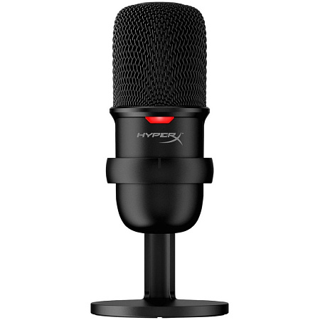 Microphones HyperX SoloCast, 14mm condenser capsules, Cardioid, 74db, -6 db, 96 kHz, 24bit, Tap-to-M