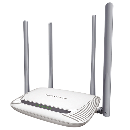 Wi-Fi N MERCUSYS Router, "MW325R", 300Mbps, MIMO, 4xAntennas, 3xLAN Ports