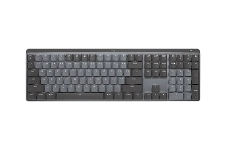 Wireless Keyboard Logitech MX Mechanical, Low-profile switches, Clicky SW, Aluminium, Dual color key