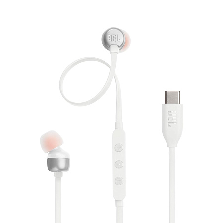 JBL Earphones Type-C with Mic Tune 310C, White