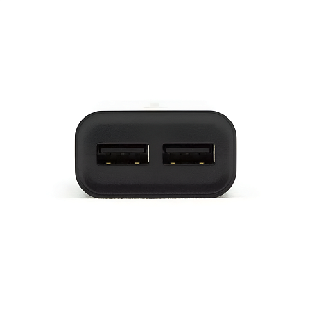 Helmet Wall Charger 2xUSB 2.4A, Black