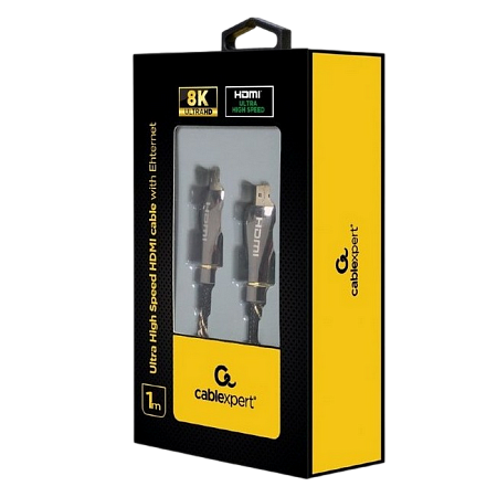 Blister retail   8K UHD, HDMI to HDMI with Ethernet Cablexpert "Premium Certified",  1.0m