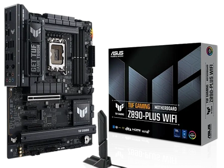 Материнская плата ASUS TUF GAMING Z890-PLUS WIFI, LGA1851, Intel Z890, ATX,процессоры ,оперативная память, ssd, M2, hdd, кейсы