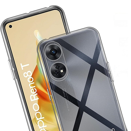 Helmet Case TPU Soft Oppo Reno 8T 4G, Clear