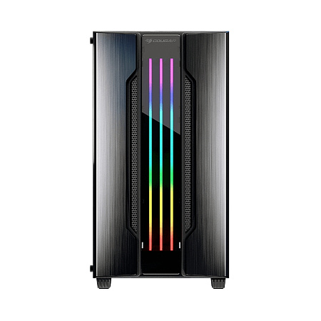 Case mATX Cougar Gemini M, w/o PSU, 1x120mm fan, ARGB stips, Tempered Glass, USB3.0, Iron-Gray