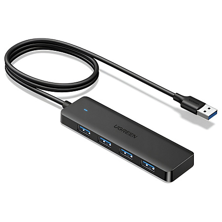 UGREEN HUB 4in1 USB-A to 4*USB-A3.0, 1.0m | CM219, Black UGREEN HUB 4in1 USB-A to 4*USB-A3.0, 1.0m | CM219, Black