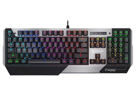 Gaming Keyboard Bloody B865R, Mechanical, Optical Linear SW, 8 ABS Keycaps, Fn keys, Spill-Resistant Gaming Keyboard Bloody B865R, Mechanical, Optical Linear SW, 8 ABS Keycaps, Fn keys, Spill-Resistant