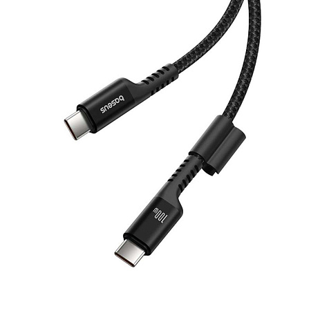 Baseus Cable Type-C to Type-C 100W 1m, Fish-Eye Series, Cluster Black
