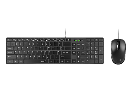 Keyboard & Mouse Genius SlimStar C126, Multimedia,12 Fn keys, Chocolate keycap, Brushed metal look, Keyboard & Mouse Genius SlimStar C126, Multimedia,12 Fn keys, Chocolate keycap, Brushed metal look,
