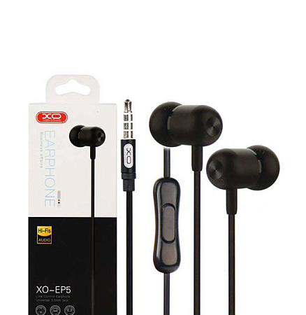 XO earphones, EP5 stereo earphone, Black XO earphones, EP5 stereo earphone, Black