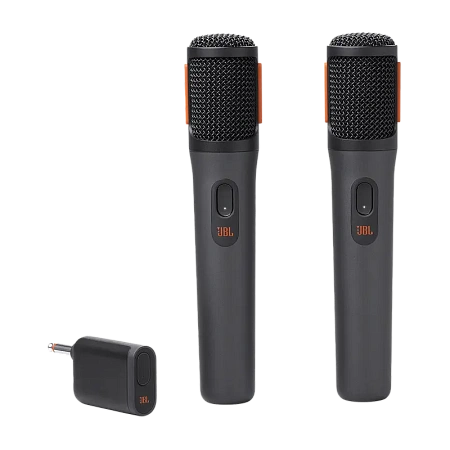 Микрофон для живого исполнения JBL PartyBox Wireless Microphones, Беспроводной, Чёрный