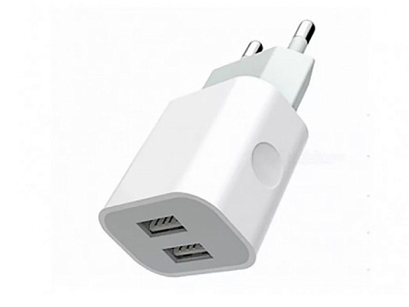 Зарядное устройство Xpower Charger + Micro Cable, 2USB, 2.4A, Белый