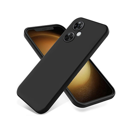 Helmet Case Liquid Silicone OnePlus CE3 Lite, Black Helmet Case Liquid Silicone OnePlus CE3 Lite, Black