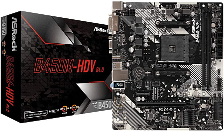 MB AM4 ASRock B450M-HDV R4.0mATX,процессоры ,оперативная память, ssd, M2, hdd, кейсы