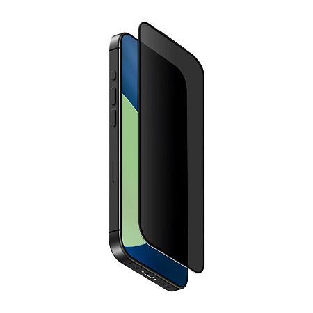 Uniq Glass Screen Protector for iPhone 17 Air (2025) 6.6 Privacy Optix Covex, Black