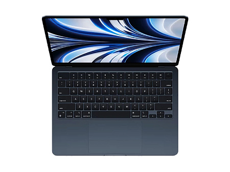 Ноутбук 13,6" Apple MacBook Air A2681, Midnight, M2 with 8-core CPU and 10-core GPU, 16Гб/512Гб, macOS Monterey