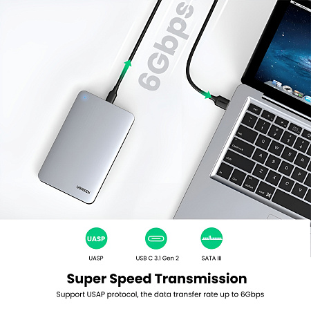 UGREEN CM300 2.5" SATA HDD / SSD Enclosure 6Gbps USB 3.0