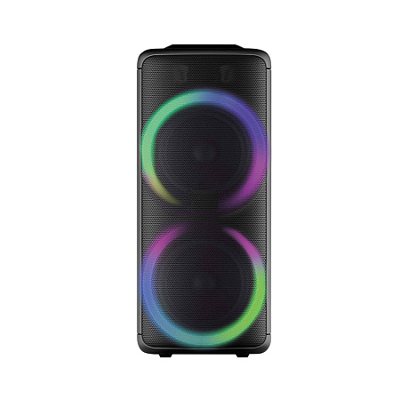 Eden Party Speaker ED-1006 100W with 2 Wireless Microphones, Mega Bass, H=82cm, Black