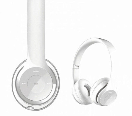 Bluetooth HeadSet Freestyle"SoloFH0915" White, 3.5mm jack, Mic, MicroSD slot, FM, USB charg, 400mAh
