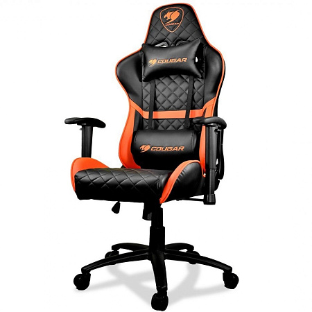 Gaming Chair Cougar ARMOR ONE Black/Orange, User max load up to 120kg / height 145-180cm