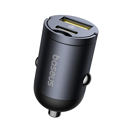 Baseus Car Charger Mini 1*Type-C 30W, Tiny Star Series, Black