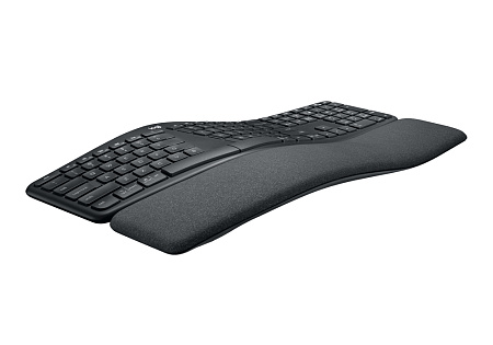 Wireless Keyboard Logitech ERGO K860, Curved keyframe, Split layout, Ultra precise typing, Palm rest