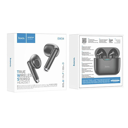 Bluetoth Headset Hoco EW34 Black TWS