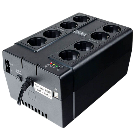 UPS PowerCom CUB-1000E 1000VA/550W LCD, AVR, USB-B, RJ45/RJ11, 8*Schuko 