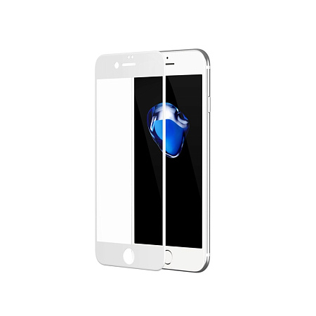 Helmet Diamond Glass 4D iPhone 7Plus/8Plus, White Helmet Diamond Glass 4D iPhone 7Plus/8Plus, White