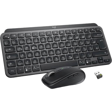 Wireless Keyboard & Mouse Logitech MX Keys Mini Combo, Compact, Quiet typing, Backlight, 4000dpi, 6 