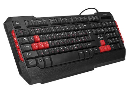Клавиатура, мышь и коврик для мыши SVEN GS-9000, Проводное, Черный/Красный