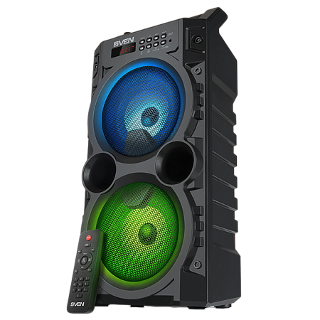 Speakers SVEN "PS-440" 20w, Black, TWS, Bluetooth, FM, USB, microSD, LED-display, RC, 2x2000mA* Speakers SVEN "PS-440" 20w, Black, TWS, Bluetooth, FM, USB, microSD, LED-display, RC, 2x2000mA*