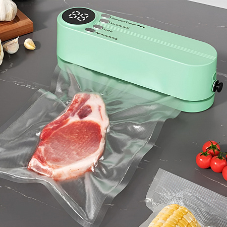 Carseatty Portable Vacuum Sealer 60kPa 10W 195x70x60mm, Green