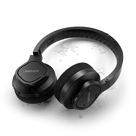 Bluetooth  sport headphones Philips TAA4216BK/00, Black