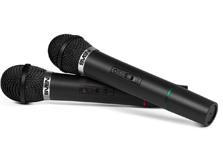 Karaoke Microphone SVEN MK-715 Wireless 80.0Hz - 12.0 MHz, Microphone - 2 pcs