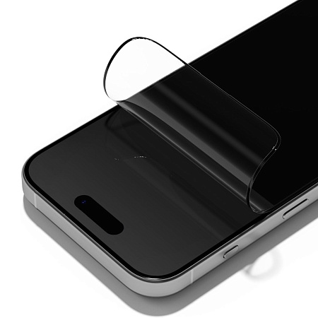 RhinoShield 3D Impact Screen Protector for iPhone 15 Pro Max Alignment Frame, Clear