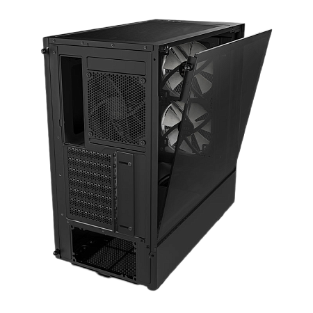 Case ATX NZXT H5 Flow RGB, 2x140mm RGB & 2x120mm, Front Mesh, Tempered Glass, Dust Filter, 1xUSB 3.2